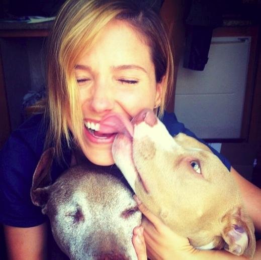 Dog Park Publishing challenges you to be KISSED BY A PIT photo or video and help change the perception of pit bulls! #kissedbyapit