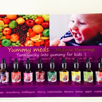 Flavoring drops for kids bitter medicines.Turn bad tasting meds into yummy meds