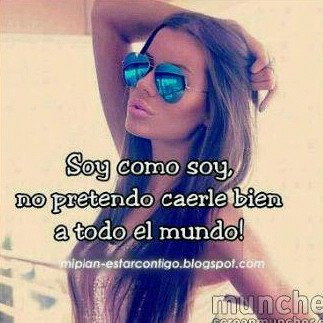 soy una persona divertida alegre y soy la envidia de muchas personas