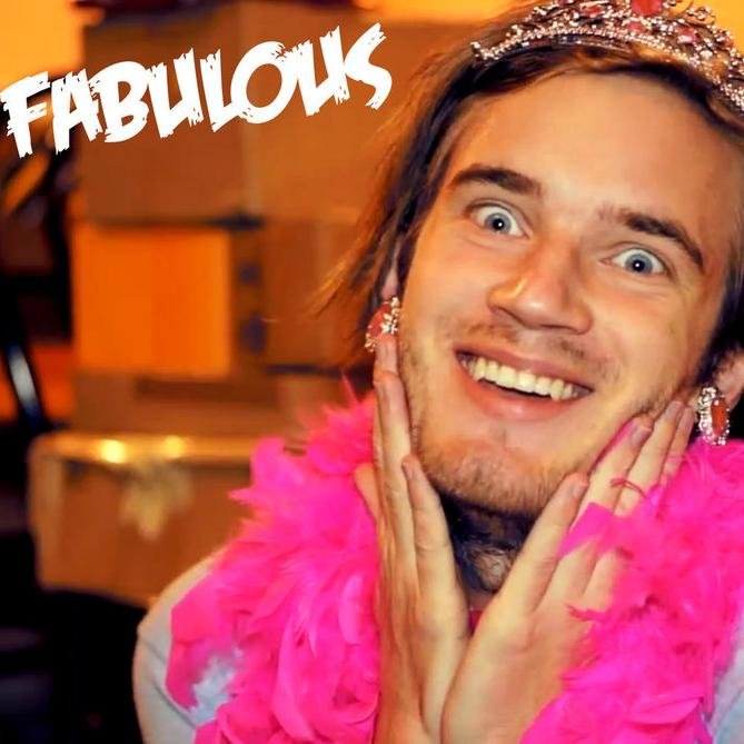 PewDiePie fans follow! send if your fan art! get recognized by pewds! @PewDiePie http://t.co/WAALtcQLpb