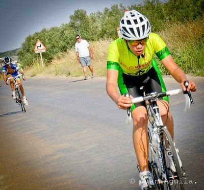 Ciclista infantil de la Agrupacion Ciclista San Antonio