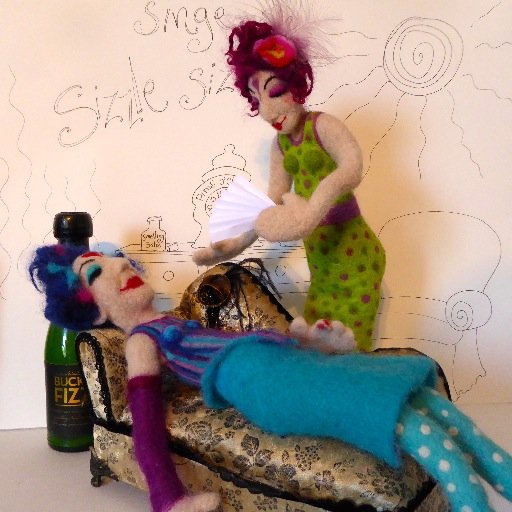 We are crafty sisters and we love needle felting. In these troubled times we and our Woollies hope to bring a little creative light into your lives.