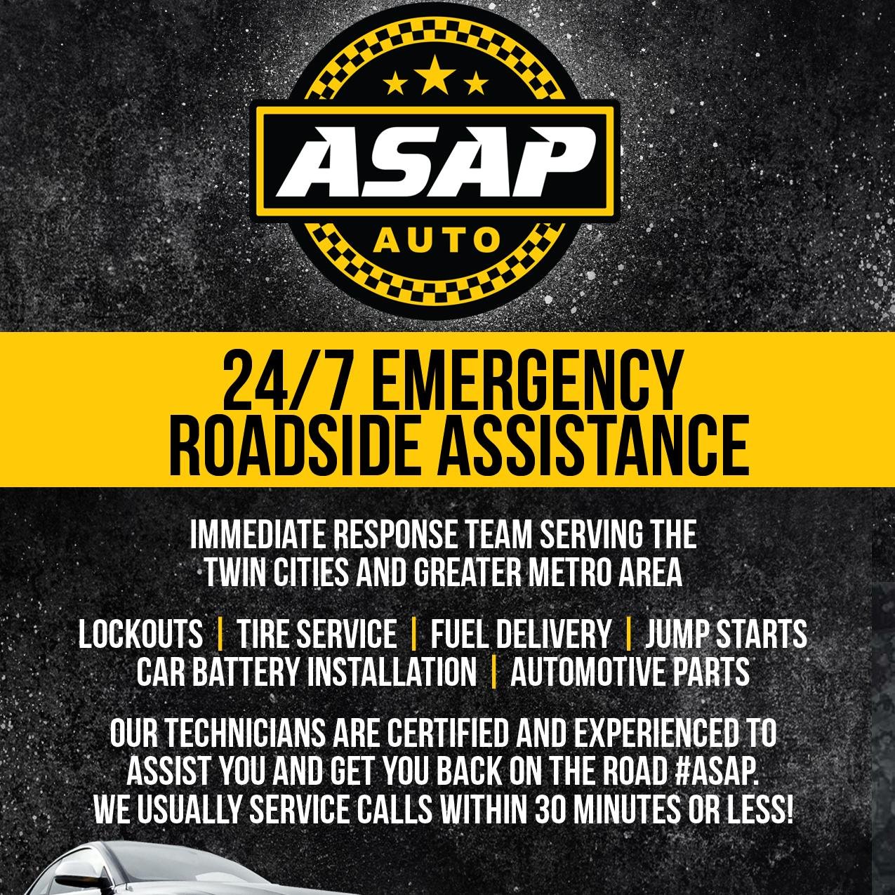 We are a full service automotive company with a variety of services such as but not limited too..   Lock Outs,  Jump Starts,  Fuel Delivery & Tire Changes.