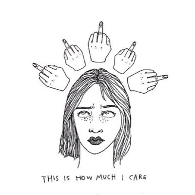 I don't take anything personally except most things