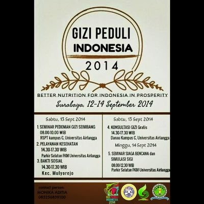 akun resmi GIZI PEDULI INDONESIA 2014.ILMAGI.AMAZI |  BALANCE NUTRITION FOR INDONESIA IN PROSPERITY