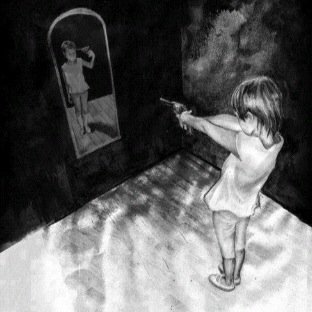 Sola enmedio de la muerte