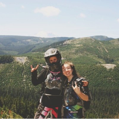 TwoStroke98's profile picture. Two women who are enamored with all things dirt bike. We live on the trail and the track and want to bring our experiences and creative process to you.