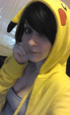 Gothic, Love Drawing, Anime, Listening to Hard Rock & Screamo Music, & Engaged to Leo Edgell (Obsessed with Pikachu)