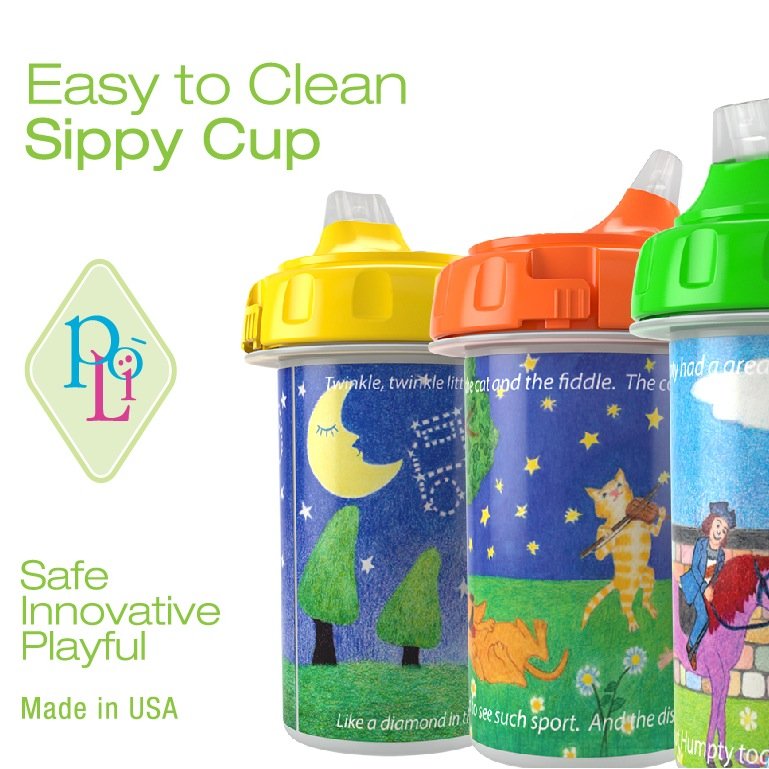 An easy to clean sippy cup for moms to have more Ease + Fun.  No more fussing over lost parts and cleaning.  And babes can sip easily.  Made in USA.