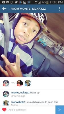 Follow me on instagram @monte_mckayzz , my Facebook @monte mckay and my vine @monte mckay, please help me become famous it is my dream
