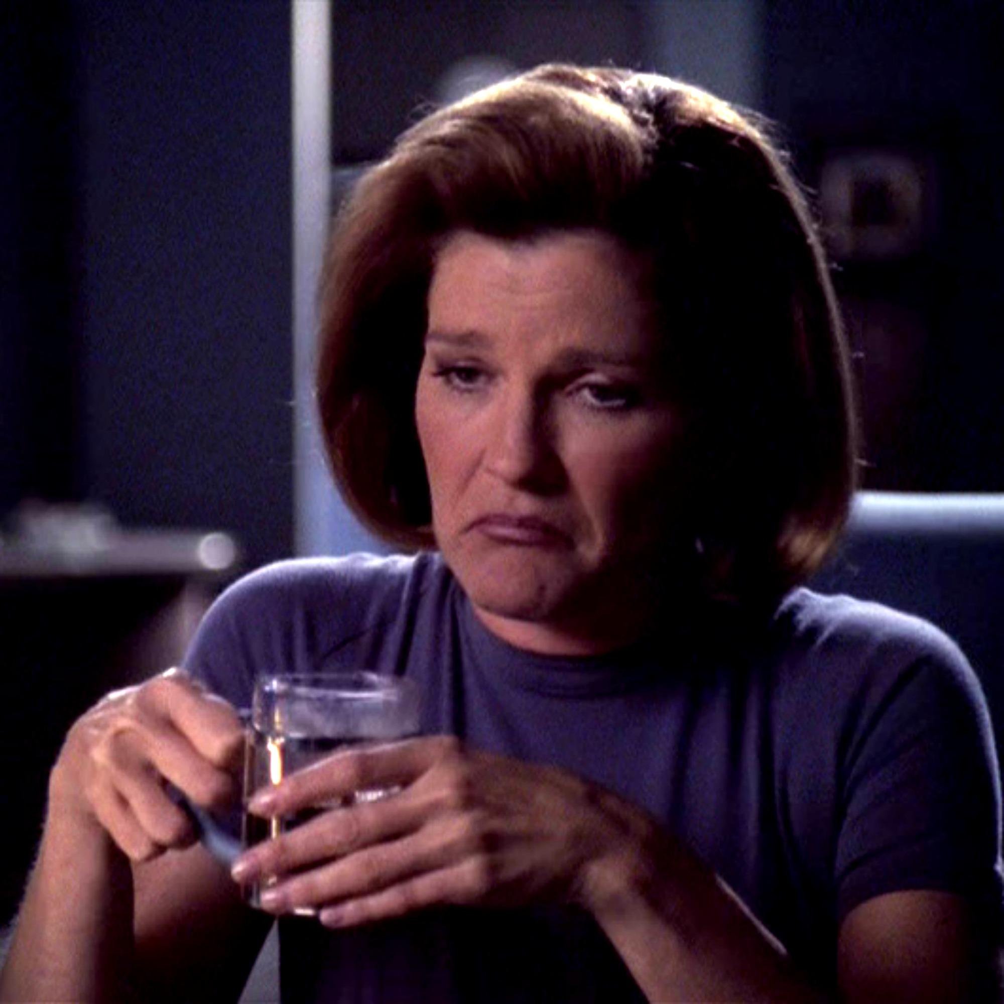 Tom made Harry cry on the Bridge, Tuvok got into a disagreement with Neelix over Plomeek soup, and B'Elanna threatened Seven. Ah, normalcy.