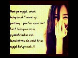 Everybody has felt. Jgn munafik:)