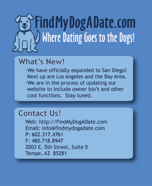 FindMyDogaDate's profile picture. Find play dates, dog friendly restaurants, dog parks, and all things dog in AZ!