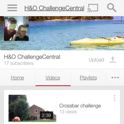 Check out my youtube channel we are new to youtube :) H&O Challenge Central