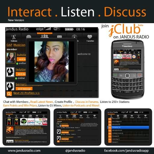 Mobile App featuring online/live streaming radio stations playing African and Caribbean music.  BB/Iphone/
Android Download--http://t.co/CTiMF9J4Kb