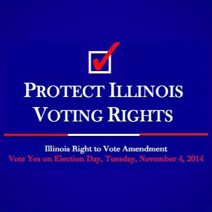 Protect Illinois Voting Rights is a nonpartisan grassroots campaign dedicated to helping pass the 2014 Illinois Right to Vote Amendment. VOTE YES ON NOVEMBER 4.