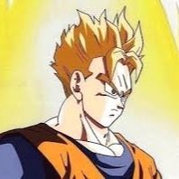 It's all up to me. I must defeat the androids and save the future. I will never give up! I have the fighting spirit of my father. I am, Son Gohan!