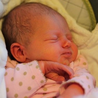 3 month old daughter of @DedicatedMuse and @Iggyazalec