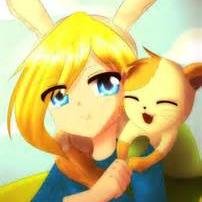 Hello I'm Fionna the human,the heroine of Aaa...my BFF are Cake the cat and I love the adventure!!!