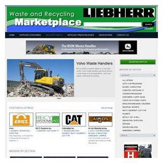 Solid Waste Industry directory connects landfill operators, waste managers, scrap processors & recycling centers w material handling, recycling & WTE equipment
