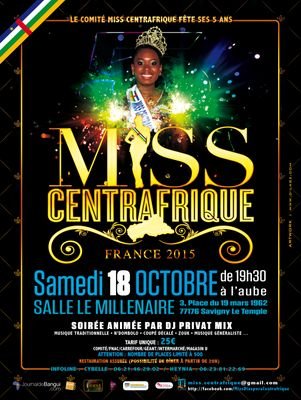 En route pour Miss Centrafrique-France 2015