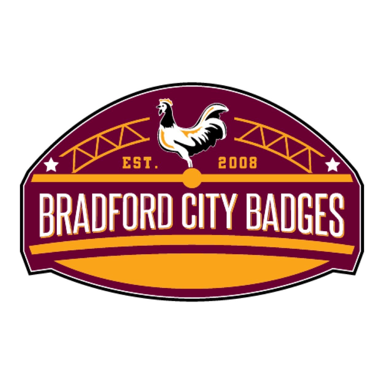 Fixture badges for each home league game @ Valley Parade. Decade badge sets produced twice a year. Over £18,000 donated to BCFC over the last 6 years