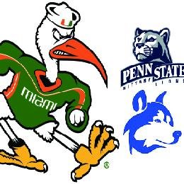I'm U Miami alum and live and die by the Canes. PhD from Penn State, and high school at Flint Hill School.