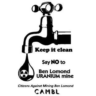 Citizens Against Mining at Ben Lomond (CAMBL) opposes a uranium mine at Ben Lomond, Hervey Range near Townsville, Charters Towers and in the Burdekin catchment.