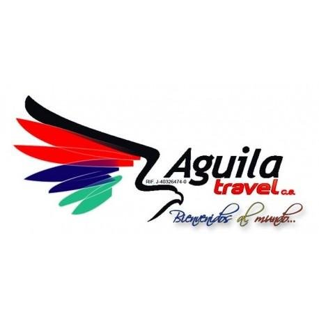 AGUILA TRAVEL CA, es una empresa conformada por capital cien por ciento venezolanos, dedicada a promocionar la Industria Turística en Venezuela y el mundo...