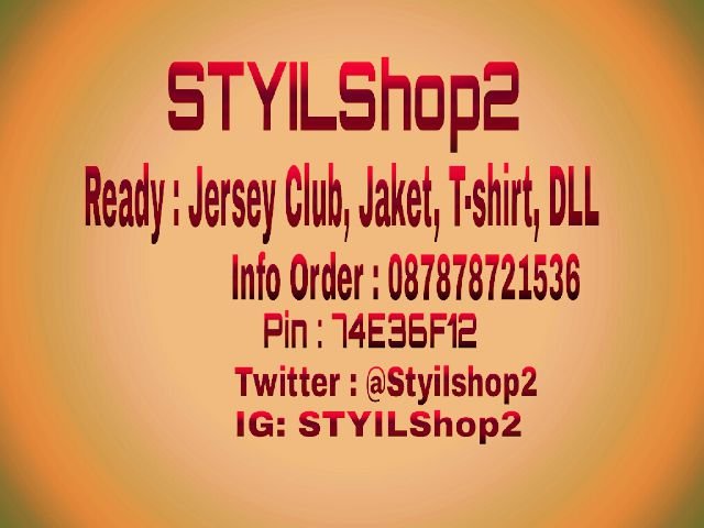 Ready Jersey Club, Negara, Kaos Bola, Jaket bola, Swater Hoodie. Testimoni cek Fav, Srius order? Cp: 74E36F12, Sms/WA: 085775815122, Follow IG: Styilshop2