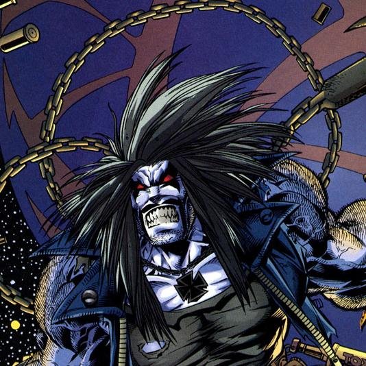 Spit out of Heaven and Hell, The names lobo. I'm the universes best bounty hunter. I don't care what price you give me, I'll kill anyone. Now get outta ma face.