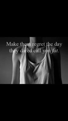 Sticks and stones may break my bones, but words have made me starve myself. 19, im fucked up...but the world made me this way.