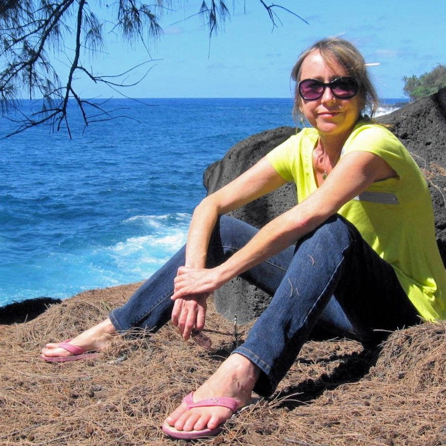 Living in Hawaii, collecting sea glass and editing fiction for indie writers.