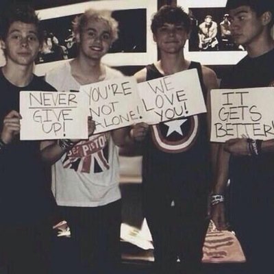 Just a reminder that 5sos and one direction love you a lot. Please stay strong there's people who love and care about you
