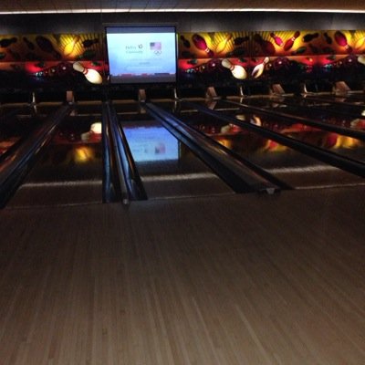 typical crazy bowling-obsessed child making his way through the alley.
