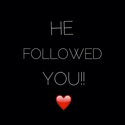 congrats on your follow from whoever you deserve it i promise.