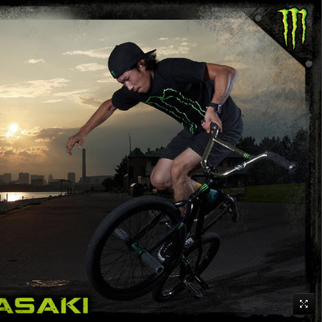 MonsterEnergyProBMXRider-2010.2011 BMXWorldchampion-2010〜2012年,2014〜2015年 全日本選手権プロクラスシリーズチャンピオン