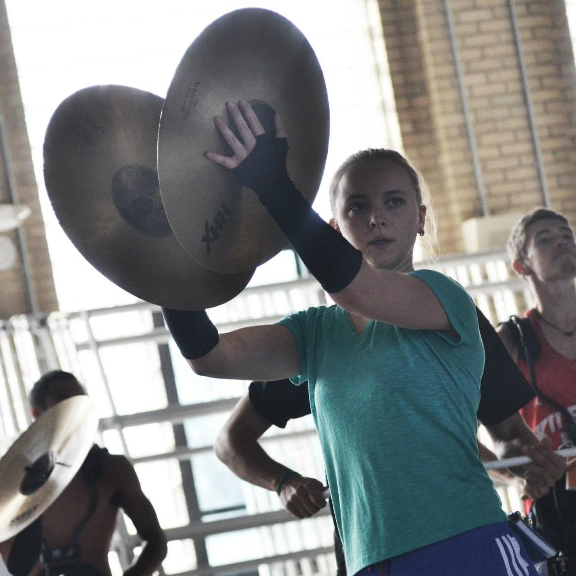 Cymbals are my weapon of choice.
