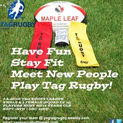 yegtagrugby's profile picture. Edmonton Tag (Rugby. Canada's premier indoor rugby competition #yegtagrugby