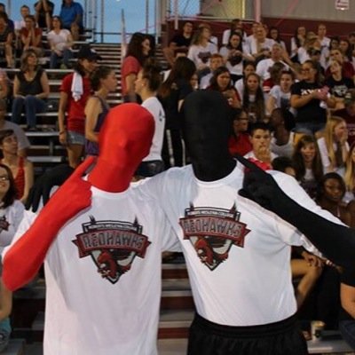 Roberts Wesleyan Super Fans. If you see us ask for a picture and tweet it and tag us in it for a retweet! We love our Redhawks!