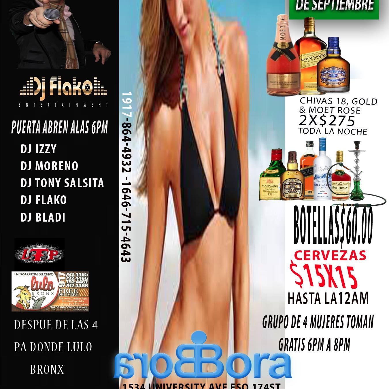 SEGUIMOS INDETENIBLE DJ FLAKO EN bora bora lounge