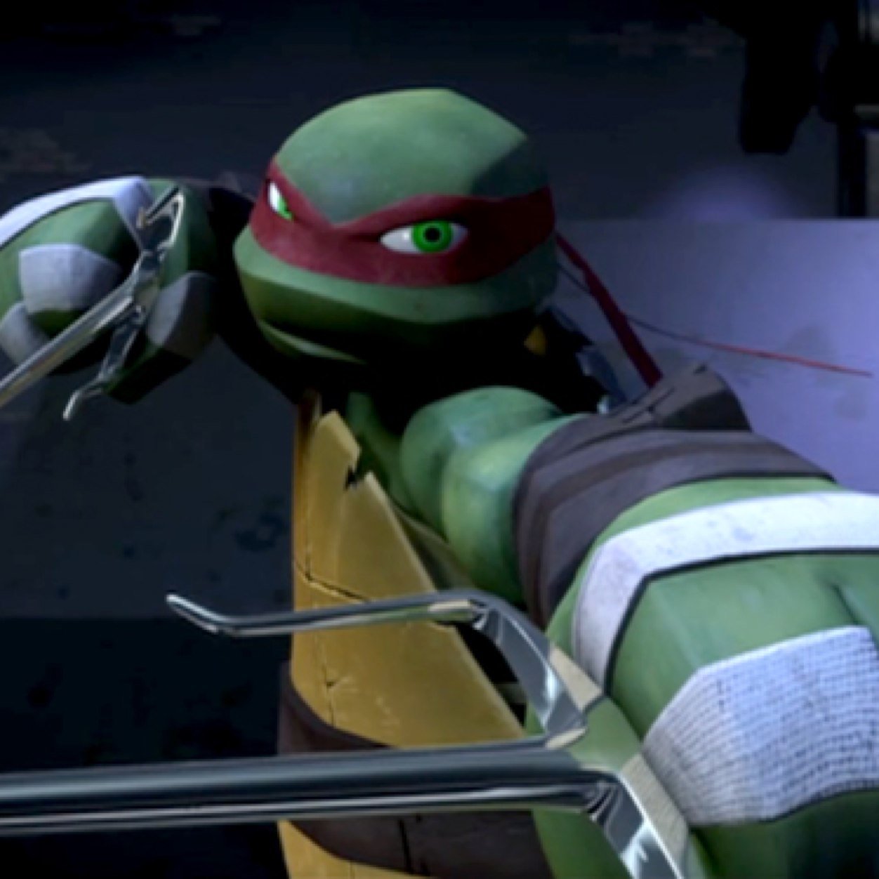 my names raphael but everyone calls me raph brothers are leo mikey and donnie sensai is splinter. Hurt my family and ill hurt you #taken