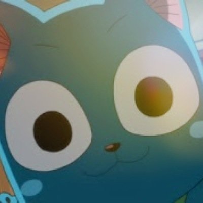 “I'm a fairy wizard. I'am a Exceed Partners with Natsu, Lucy, and my lovely Carla. ____ ハッピー    EXCEED FLYING CAT