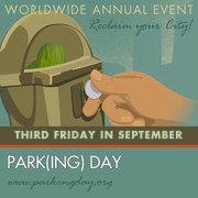 Park(ing) Day is open source! Make your own PARK this year and reclaim your city. Learn how at http://t.co/R83oAZau00