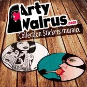 Collection stickers muraux artistiques & design.