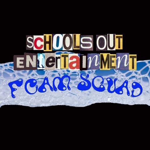 The Foam Squad are the team accompanying Schools Out Entertainment for Foam cannon hires creating even more fun and mayhem