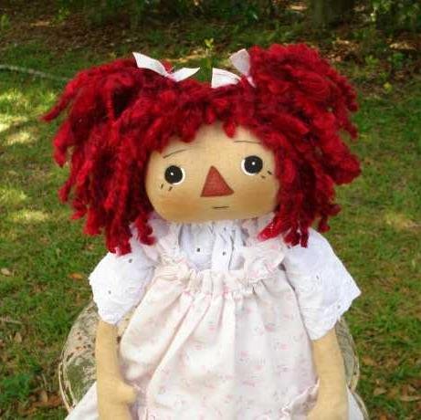 Raggedydays's profile picture. Raggedydays Dolls and Patterns. #dollpatterns #primitivedolls #cats #bears #raggedies #specialorders