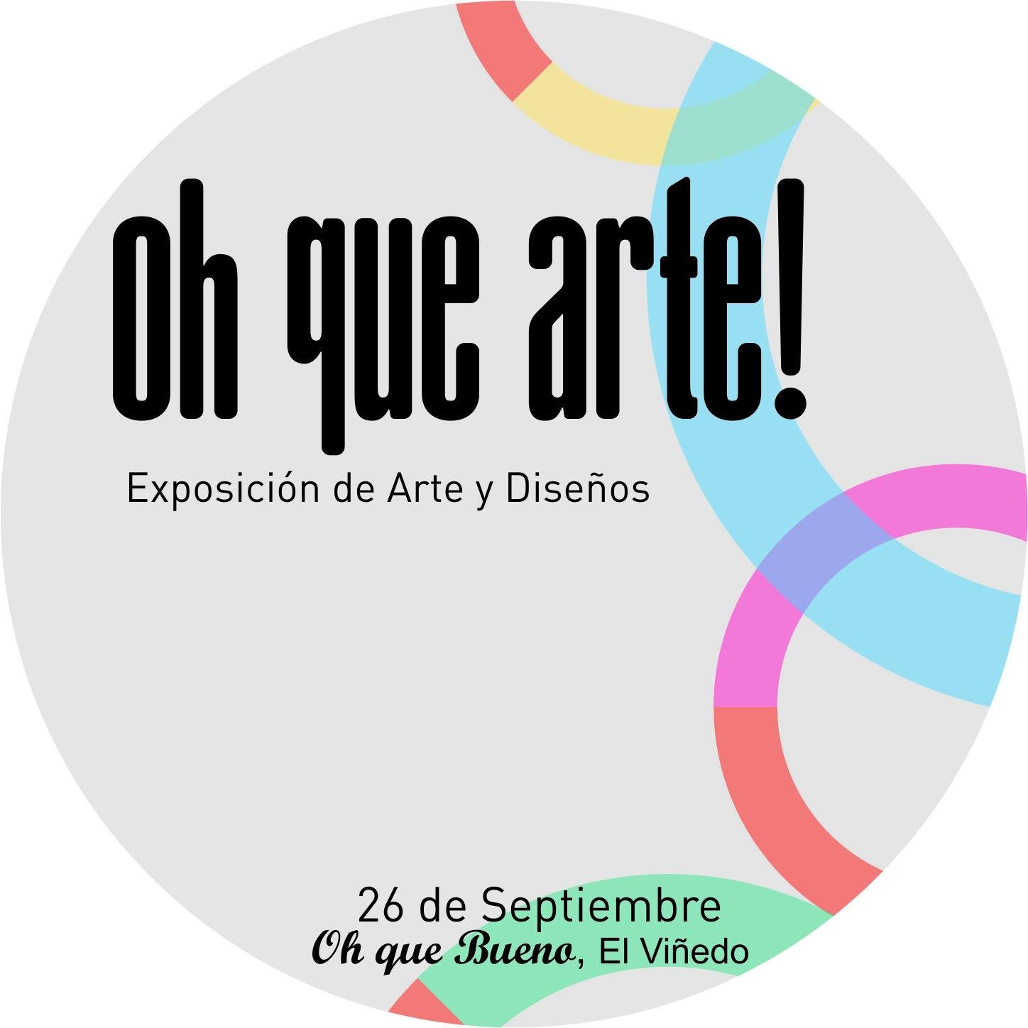 1er Bazar de Diseño y Exposición de Arte, este 26 de Septiembre de 2014, en Oh Que Bueno!