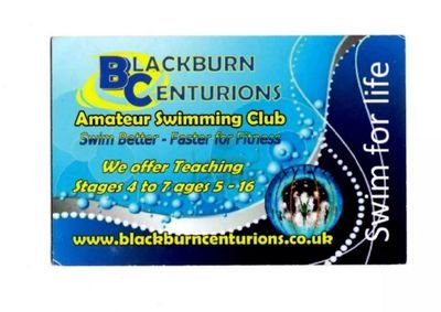 Blackburn centurions amateur swimming club