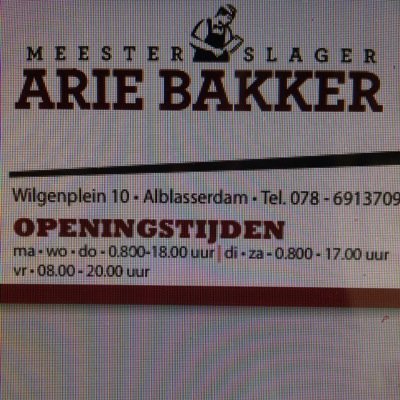 Meesterlijck's profile picture. Slagerij Arie Bakker! Elke dag een beleving, Specialiteiten, BBQ, Buffet, Kom eens langs!! #ambacht #duurzaam #kwaliteit #biologisch